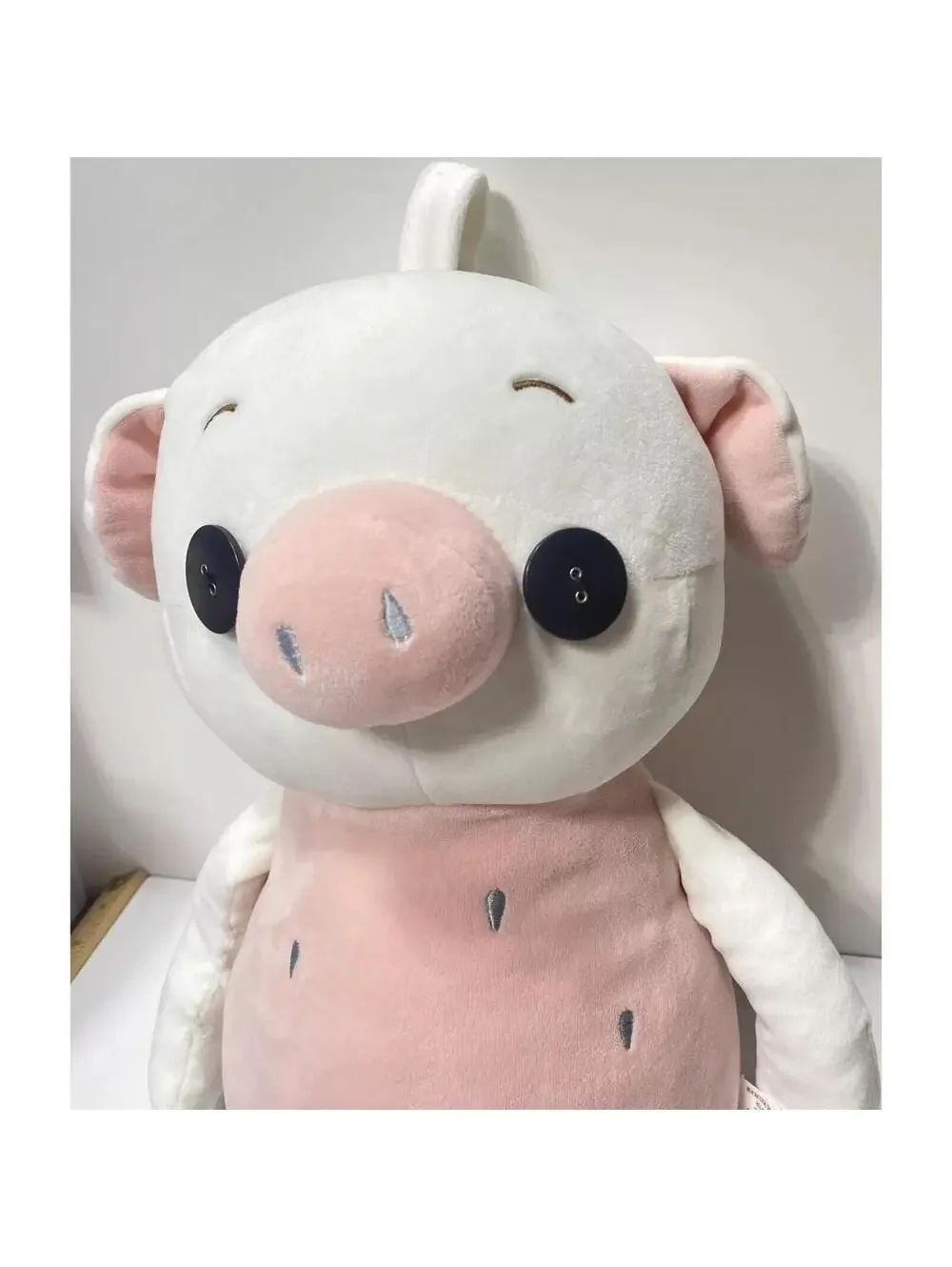 Pig Plush Toy Soft Teddy Bear Piggy with Flower Strawberry Stuffed Toy *As Is